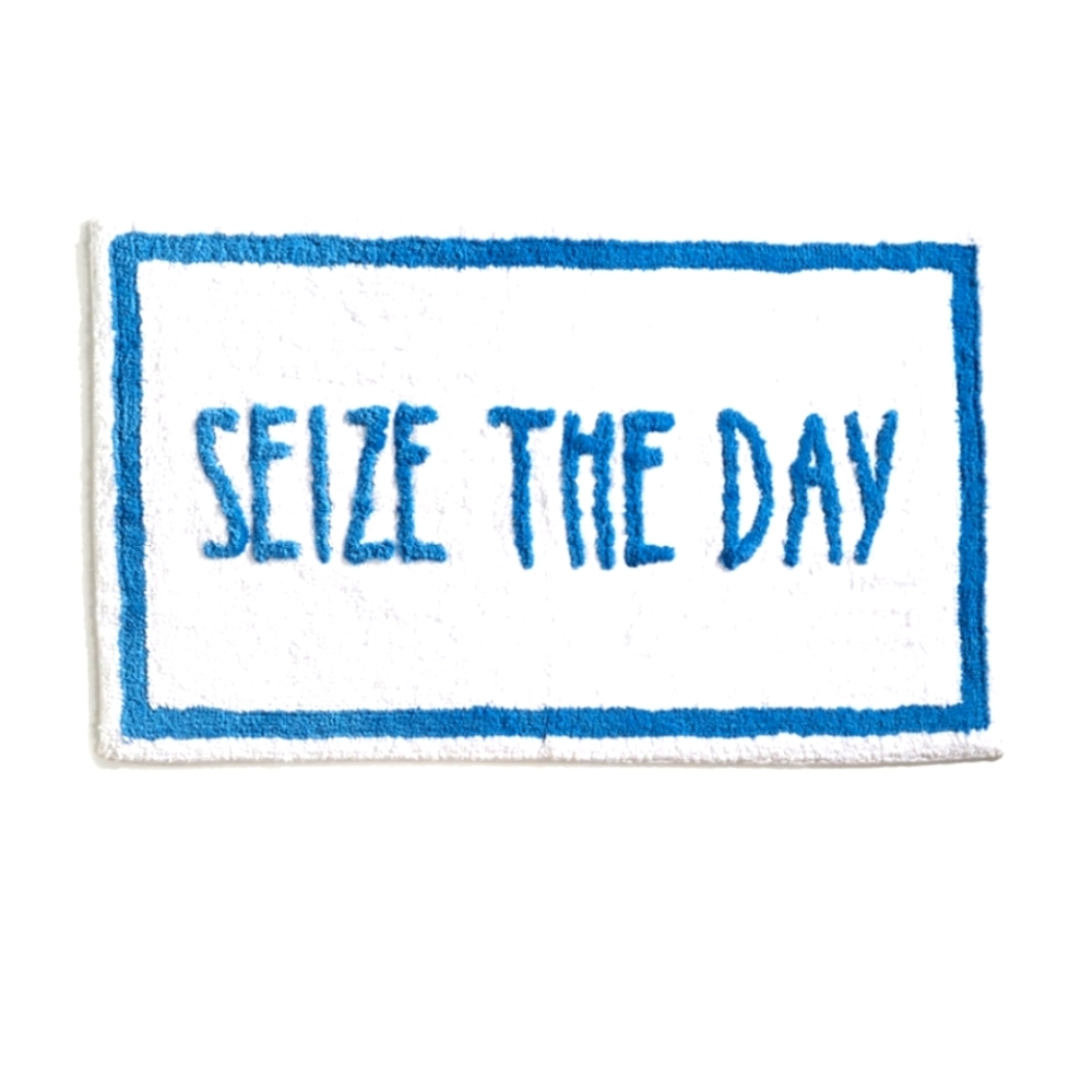 Novelty Seize The Day Bath Rug 20" x 34" NWT
